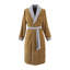 Lord 100% Cotton Velour Male Mid-Calf Bathrobe with Pockets-1304931897-1295171877