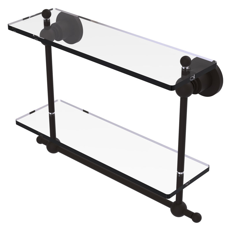 Lera 2 Piece Tiered Shelf with Towel Bar, Oil Rubbed Bronze