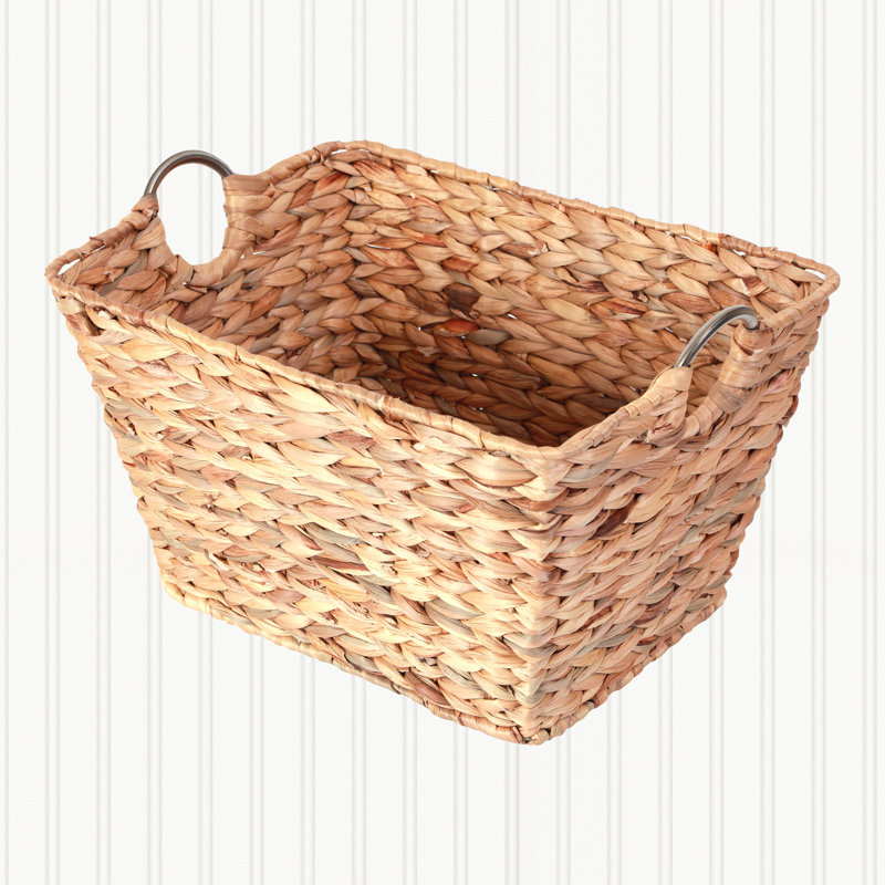 Large Multipurpose Handwoven Water Hyacinth Wicker Basket