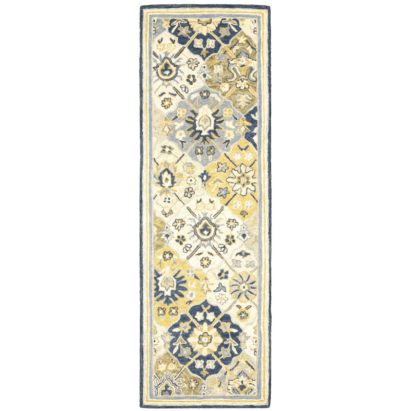 Schuck Performance Wool Oriental Indoor Rug, Runner 2'6" x 8'