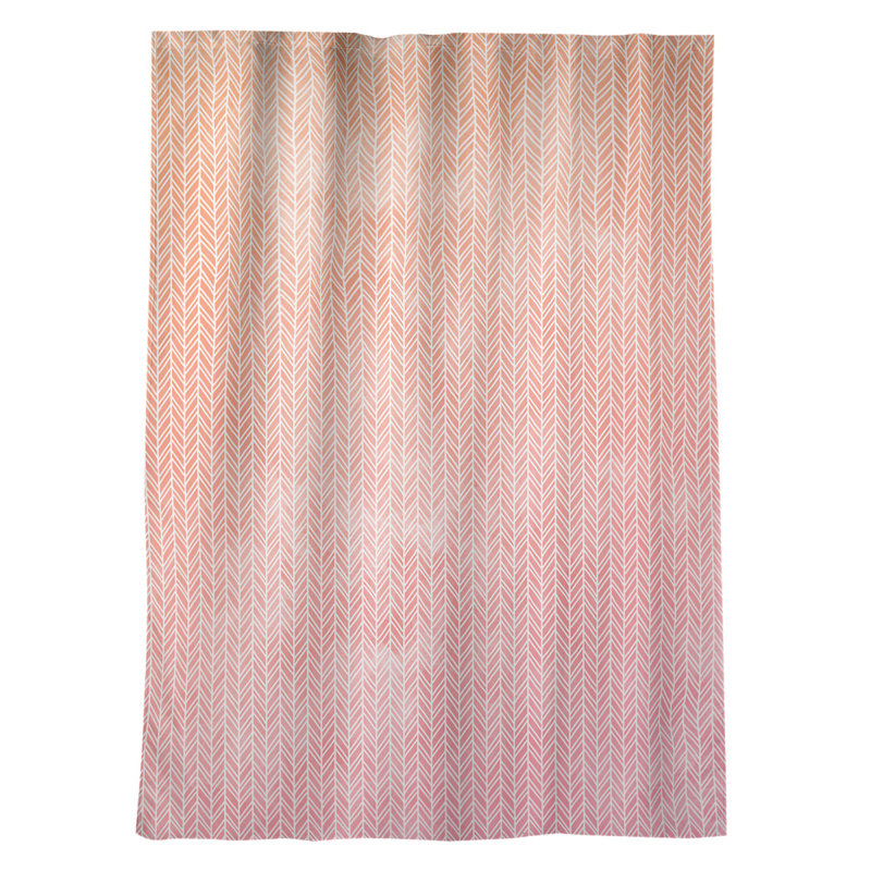 Avicia Sateen Room Darkening Curtain Single Panel, Pink/Orange