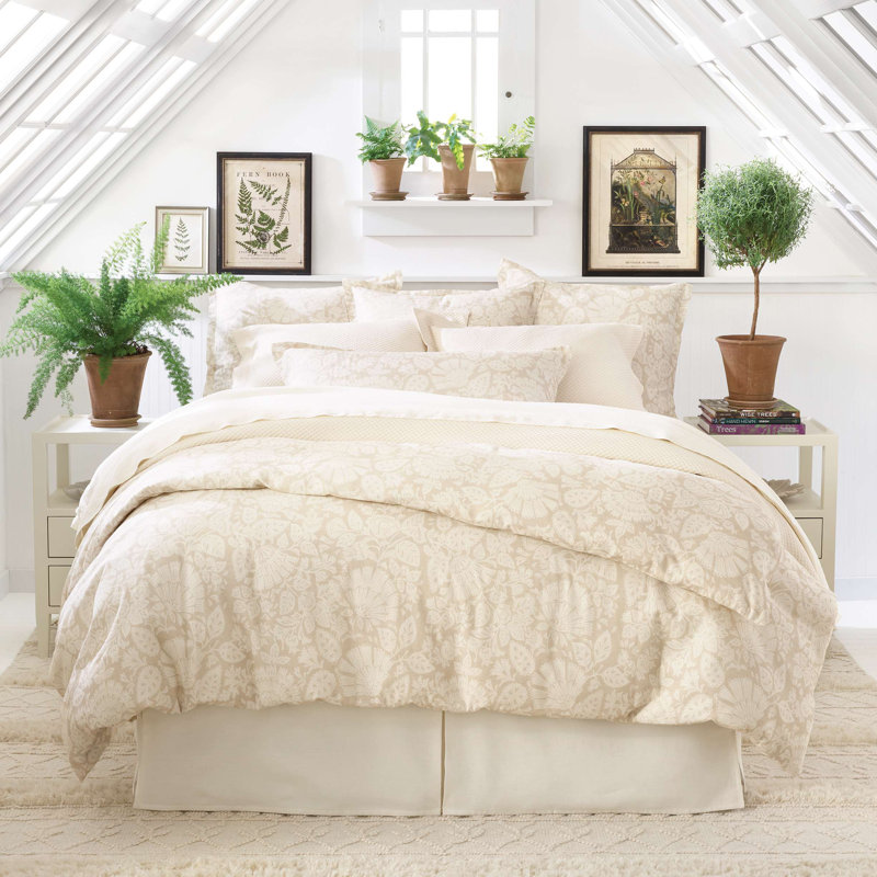 Petite Trellis Matelasse Sham, Ivory, Standard