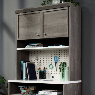 Finition brune - une option de rangement polyvalente pour les espaces de bricolage et de bureau avec des portes de rangement réglables à taille compacte, avec rangement à l'arrière