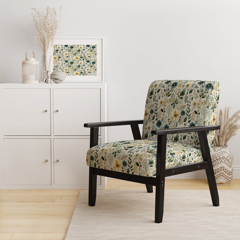 Chaise d'appoint rembourrée Botanical Wanderlust