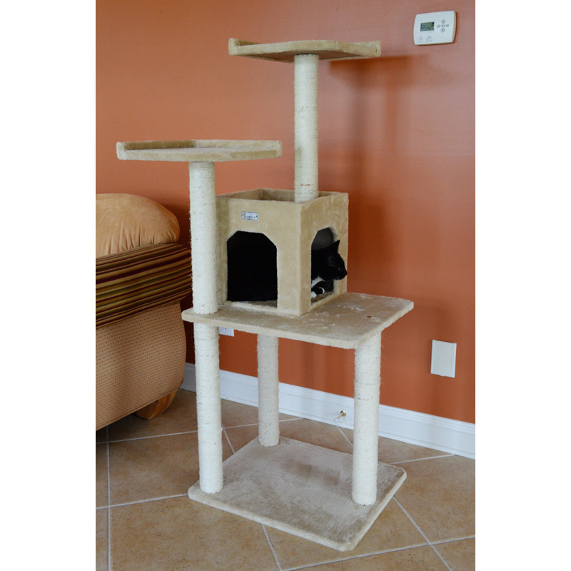 Arbre à chat 57 po Haings, Beige