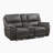 Delwayne 79.5" Modern & Contemporary Polished Microfiber Power Double Reclining Loveseat with Center Console, USB Charging & Adjustable Positions-506064099-506064096