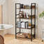 126 cm H x 64 cm W Steel Etagere Bookcase