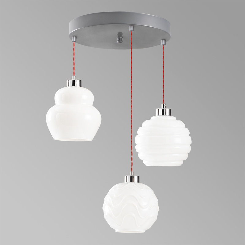 Luminaire suspendu en grappe à 3 lumières Bethaney