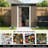 6 ft. x 5 ft. Outdoor Metal Storage Shed with Transparent Top Panel-123386287-123386291