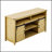 59.3'' Farmhouse Sideboard With Sliding Barn Door And Mesh Panels, Open Storage For Living Room, Hallway, Balcony, Kitchen, And Office