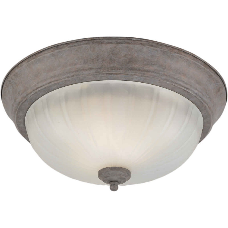 Vowell Glass Flush Mount, 11.25" H x 6" W / Desert Stone