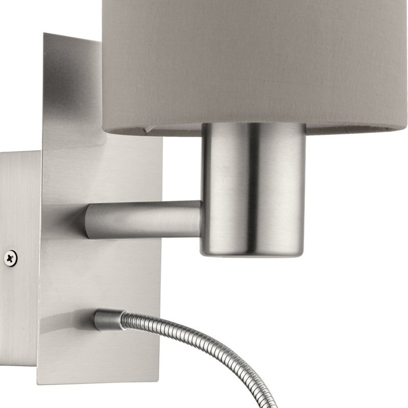 Bedsworth LED Armed Sconce, Taupe
