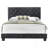 Elegant Transitional Queen Bed In Black