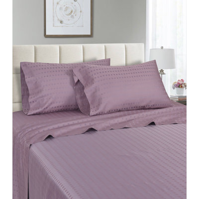 Ensemble de draps en coton de qualité égyptienne à densité de tissage 1200 fils Madylynn