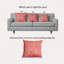 Housse et insert de coussin carré en tricot Marled-356468893-305312050-305312054