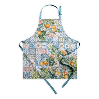 Tablier Maison d'Hermine Agrume 100 % coton - 27,5 po x 31,5 po