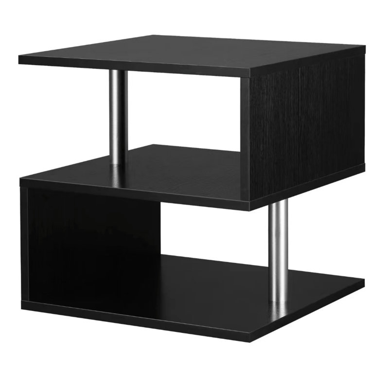 Mote End Table, Brown, 19.75" H x 19.75" L x 19.75" W