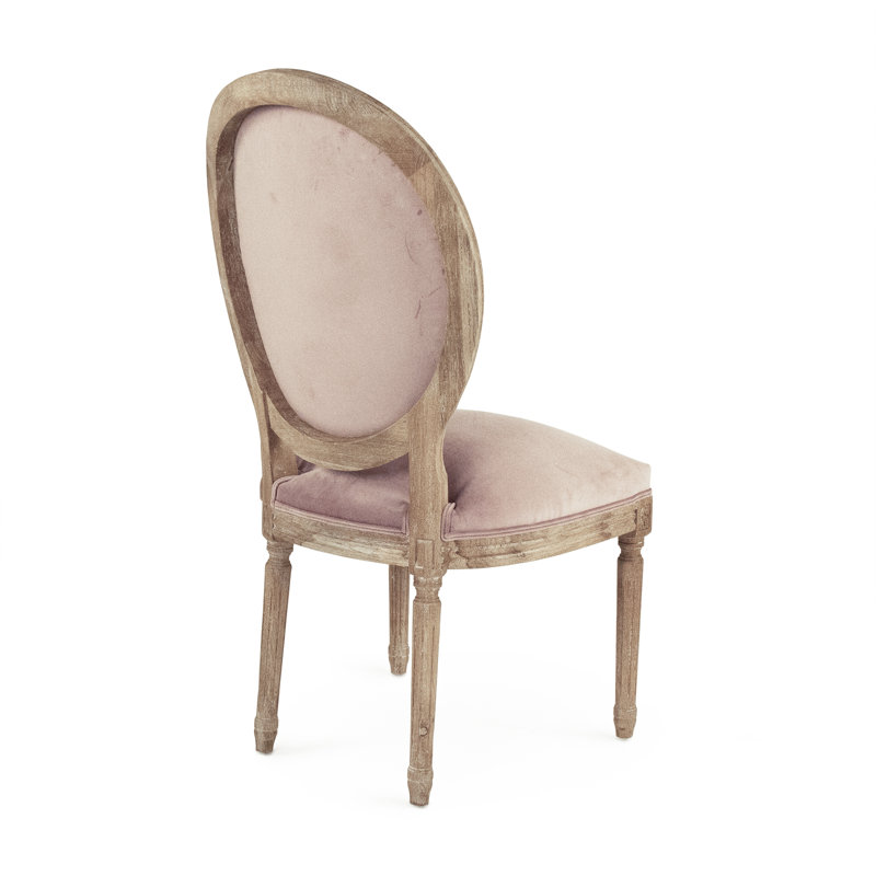 Galvin Upholstered Dining Chair, Dusty Rose Velvet