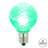 Vickerman G30 LED Green Bulb E12 Nickel Base .45W, Package Of 25