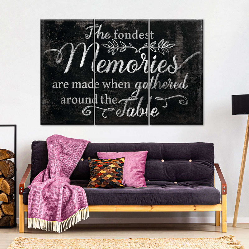 Fondest Memories, 3 pièces, H 48 po x l 74 po x P 1,25 po
