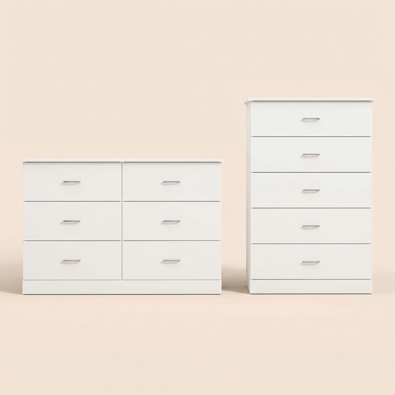 Allyannah 2 Pieces Bedroom Set, White