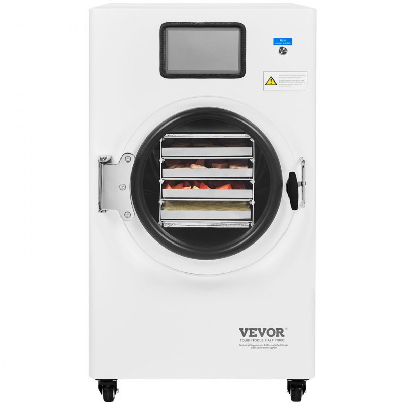 Machine de lyophilisation de fruits à 4 couches avec pompe à vide , Blanc