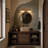 2‑Light Antique Brass Vanity Wall Sconce