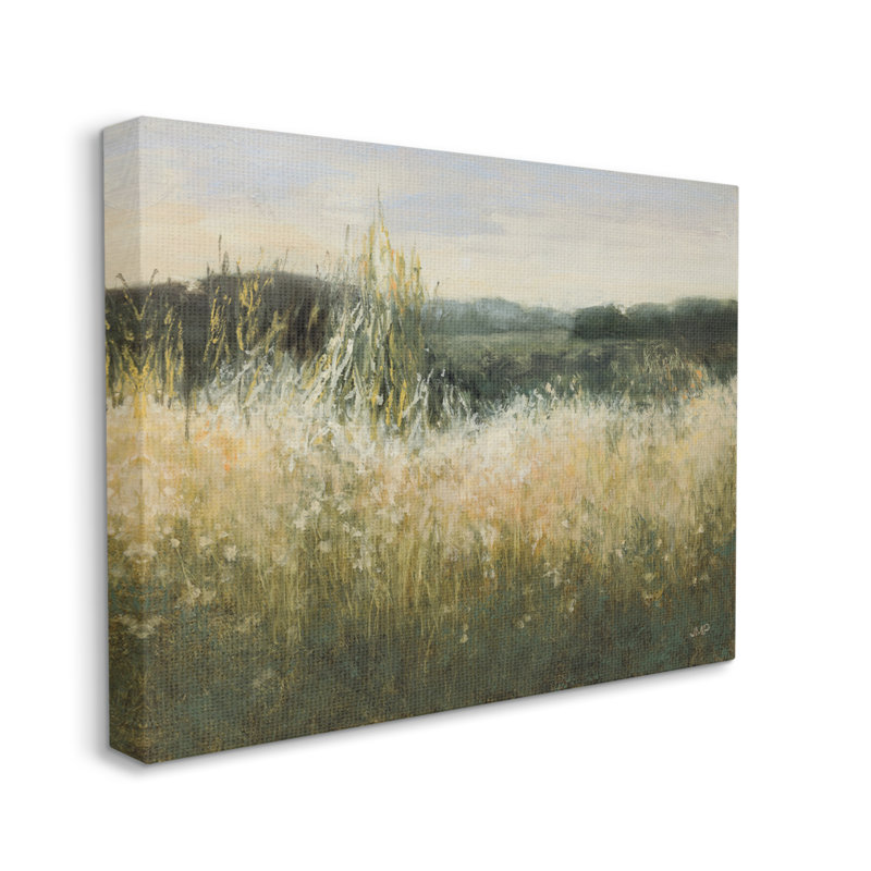 Conception abstraite sur toile de paysage de prairie abstraite par Julia Purinton Stupell Industries