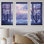 «Purple River Winter Windows IV - Winter Landscape», art mural