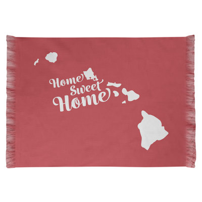 Tapis de zone rouge honolulu pour la maison