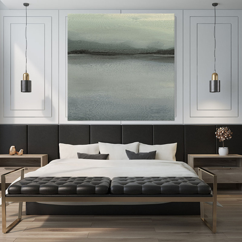 "Abstract horizon VI" par Ethan Harper, reproduction d’art sur toile, H 72 po x l 72 po x P 1,5 po