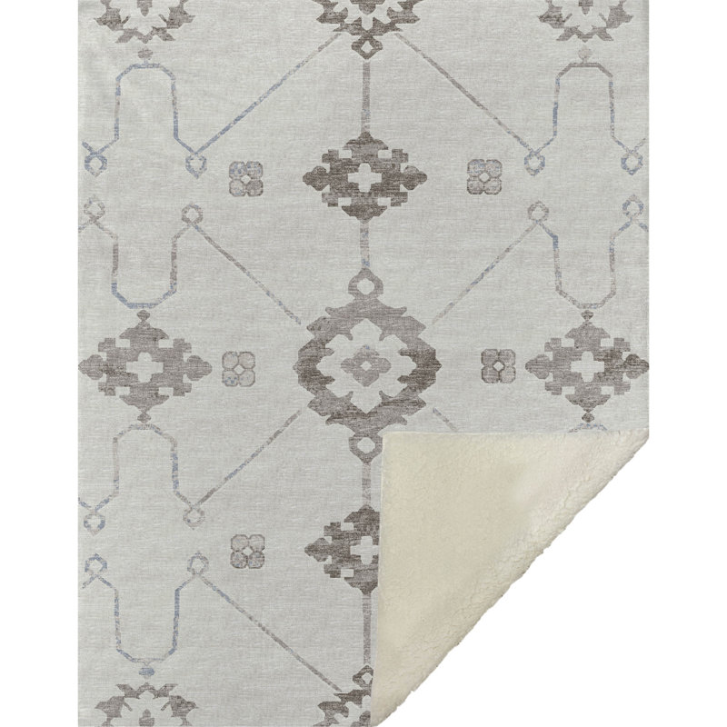 Jeté en sherpa Addison, Taupe
