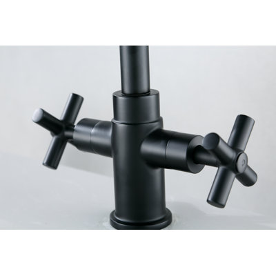 2-handle Bathroom Faucet with Drain Assembly