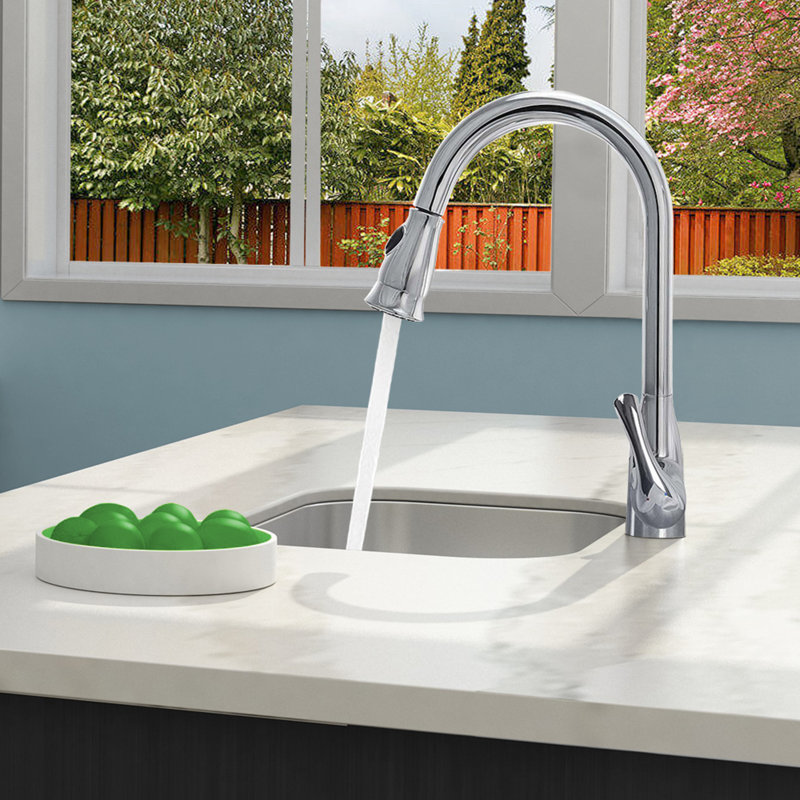 Cosmo Pull Down Kitchen Faucet, Chrome