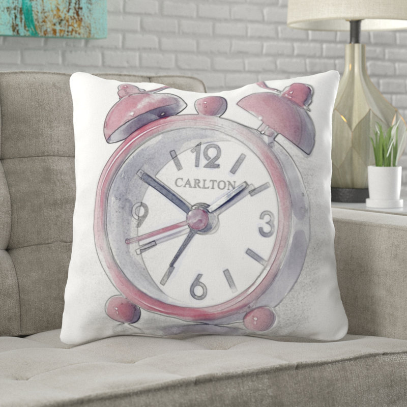 Coussin réveil alarm Doric, Microsuède, Intérieur