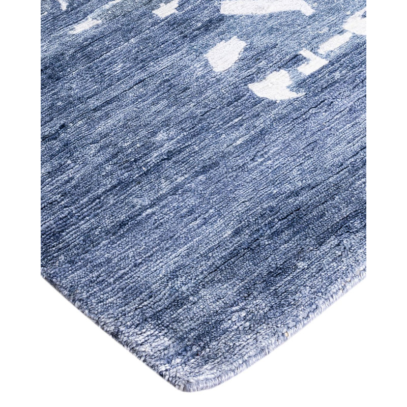 Overdyed One-of-a-Kind Rectangle 9'2" X 12'2" Hand Knotted Area Rug