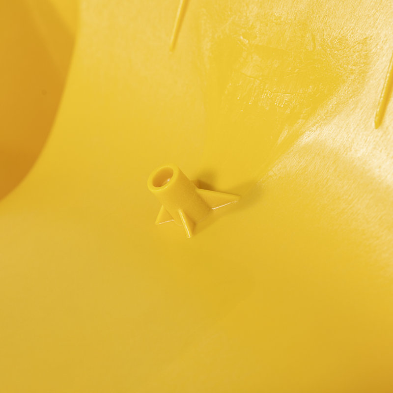GALET JAUNE ET 6 PIEDS JAUNE