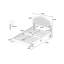 Mobilier de chambre à coucher double avec lit plateforme-1257959041