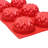 Thunder Group Inc. 6 Cup Non-Stick Silicone Mold with Lid