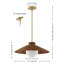Luminaire suspendu en rotin 19,5 po Bunita