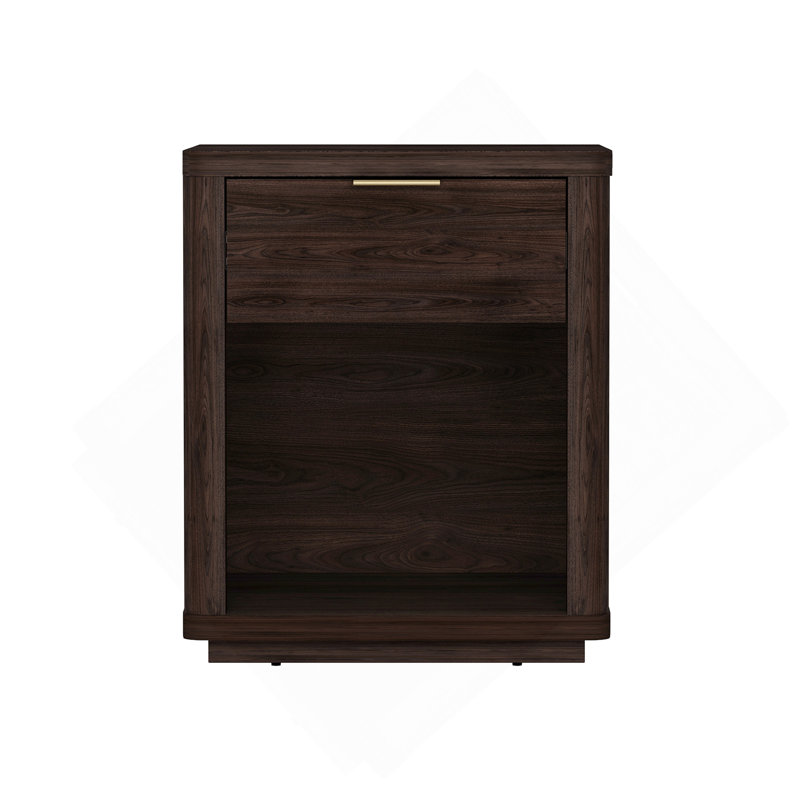 20" Nightstand in Brown (1-Drawer), Brown