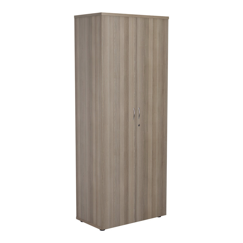 Buariki 2 -Door 4 -Shelf, Grey Oak