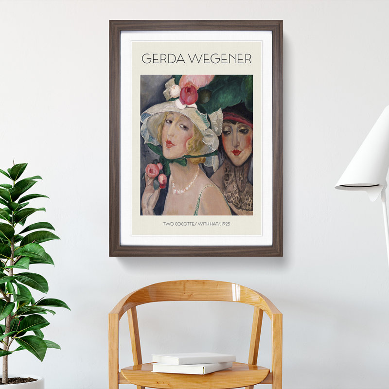 Dress Down Friday by Gerda Wegener - Single Picture Frame Print, 65cm H x 48cm W x 2cm D, Walnut Framed