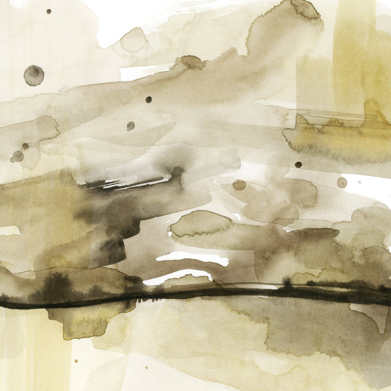 Gold And Chocolate II by Grace Popp - Wrapped Canvas Painting, 30cm H x 30cm W