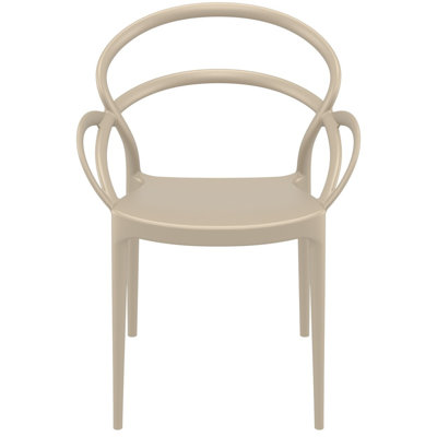Farrah Stacking Patio Dining Armchair