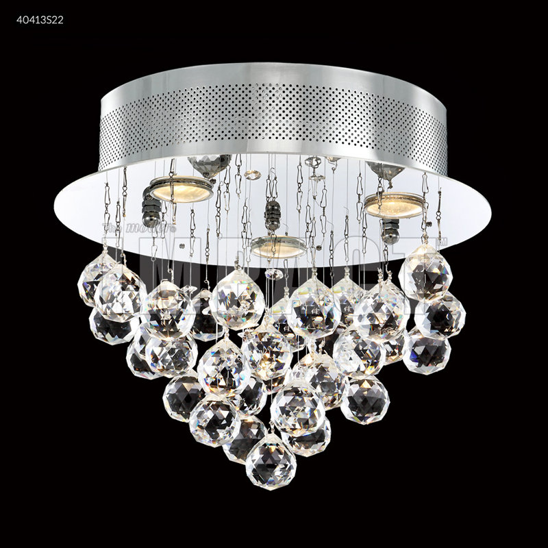 Crystal Rain 3 - Light Flush Mount