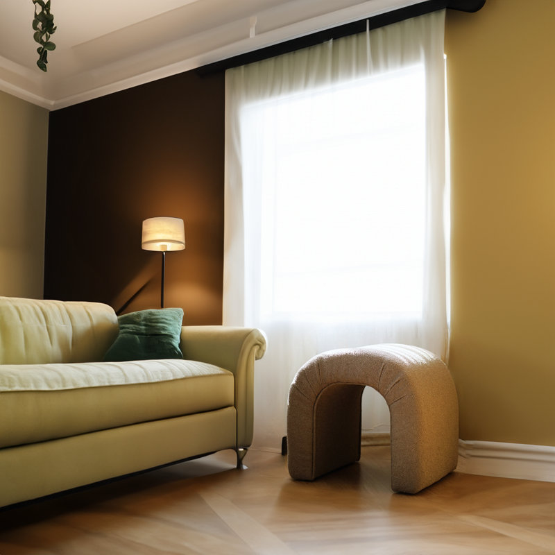 Zihan Upholstered Ottoman, Brown