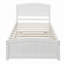 Lit plateforme simple avec lit gigogne, blanc-2034964149