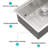 30 - Inch Undermount Kitchen Sink, 16 Gauge 304 Stainless Steel, Quiet Operation With 3Mm Pad, And Switchable Workstation Options Sound Reducing Rubber Built In Features