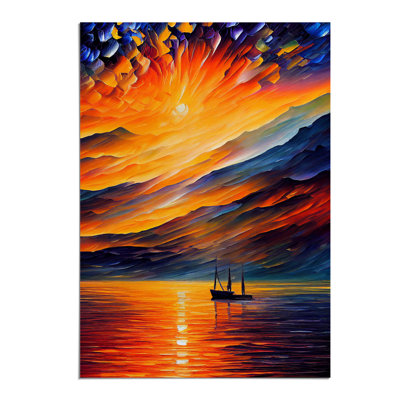 Boats Under the Sunset No.6 - Wall Art